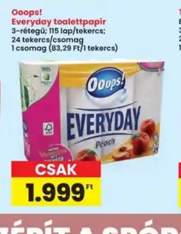 Interspar Ooops! Everyday toalettpapír ajánlat