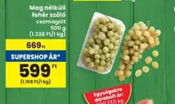 Interspar Mag nélküli fehér szőlő ajánlat