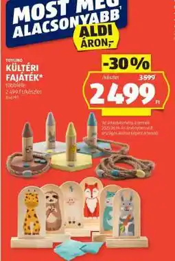 ALDI TOYLINO KÜLTÉRI FAJÁTÉK ajánlat
