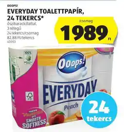 ALDI EVERYDAY TOALETTAPÍR, 24 TEKERCS ajánlat