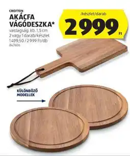 ALDI CROFTON Akácfa Vágódeszka ajánlat