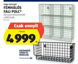 ALDI HOME CREATION FÉMHÁLÓS FALI POLC ajánlat