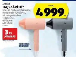 ALDI Ambiano Hajszárító ajánlat