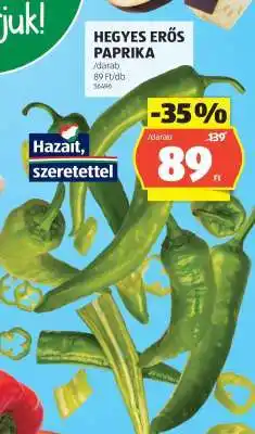 ALDI Hegyes erős paprika ajánlat