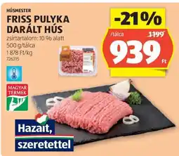 ALDI FRISS PULYKA DARÁLT HÚS ajánlat