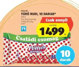 ALDI Pöttyös Túró Rudi, 10 darab ajánlat