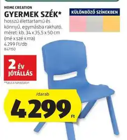 ALDI GYERMEK SZÉK ajánlat