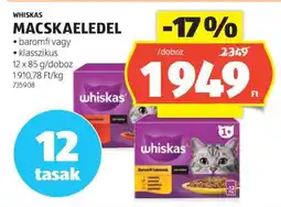 ALDI WHISKAS Macskaeledel ajánlat