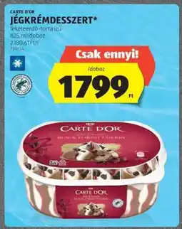 ALDI CARTE D'OR JÉGKRÉMDESSZERT ajánlat