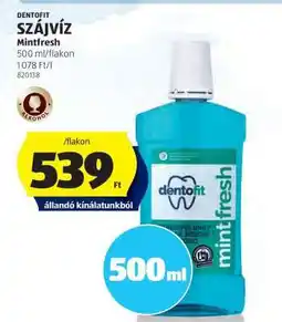 ALDI Dentofit Szájvíz mintfresh ajánlat