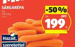 ALDI Sárgarépa ajánlat