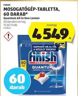 ALDI Finish Mosogatógép-tabletta, 60 darab ajánlat