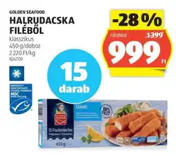 ALDI GOLDEN SEAFOOD HALRUDACSKA FILÉBŐL ajánlat