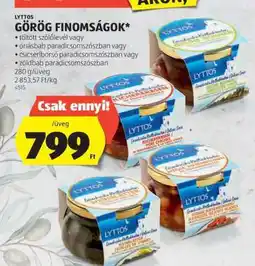 ALDI LYTTOS GÖRÖG FINOMSÁGOK ajánlat