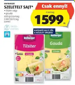 ALDI Hofburger Szeletelt Sajt ajánlat
