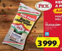ALDI PICK Téliszalámi ajánlat