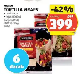 ALDI American Tortilla Wraps ajánlat