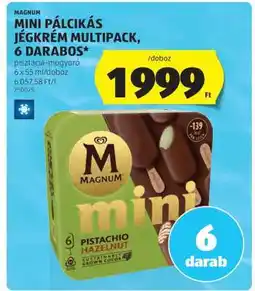 ALDI MAGNUM MINI PÁLCIKÁS JÉGKRÉM MULTIPACK, 6 DARABOS ajánlat