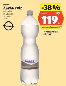 ALDI AQUITAS ÁSVÁNYVÍZ ajánlat