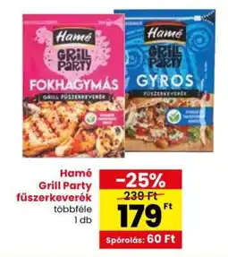 Spar Hamé Grill Party Fűszerkeverék ajánlat