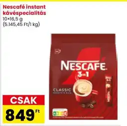 Spar Nescafé instant kávéspecialitás ajánlat