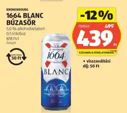 ALDI Kronenbourg 1664 Blanc Búzasör ajánlat