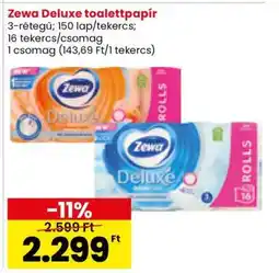 Spar Zewa Deluxe toaletpapír ajánlat