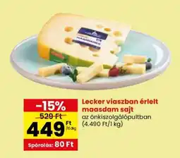 Spar Lecker viaszban érlelt maasdam sajt ajánlat