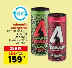 Spar ADRENALIN Energiaital ajánlat