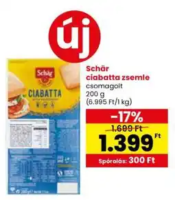 Spar Schär ciabatta zsemle ajánlat
