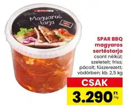 Spar SPAR BBQ magyaros sertéstarja ajánlat