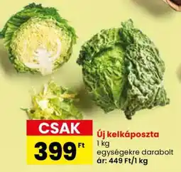 Spar Új kelkáposzta ajánlat