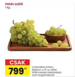 Spar Fehér szőlő ajánlat