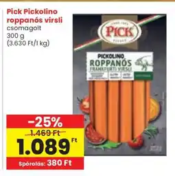 Spar Pick Pickolino roppanós virsli ajánlat