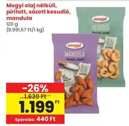 Spar Mogyi olaj nélküli, pirított, sózott kesudió, mandula ajánlat