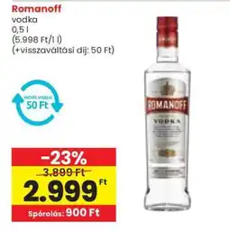 Spar ROMANOFF Vodka ajánlat