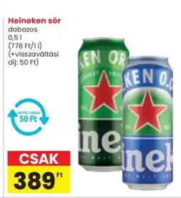Spar Heineken sör ajánlat