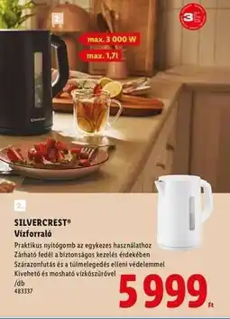 Lidl SILVERCREST Vízforraló ajánlat