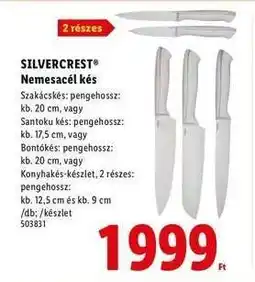 Lidl SILVERCREST Nemesacél kés ajánlat