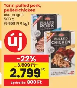 Spar Tann pulled pork, pulled chicken ajánlat