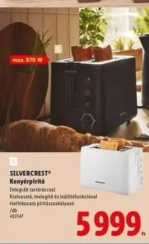 Lidl SILVERCREST Kenyérpirító ajánlat