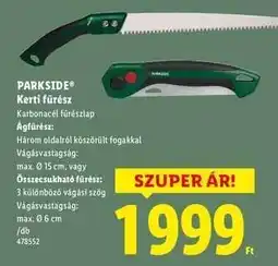 Lidl PARKSIDE Kerti fűrész ajánlat