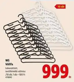 Lidl W5 Vállfa ajánlat