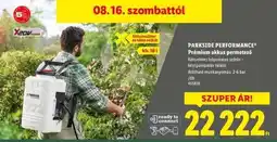 Lidl PARKSIDE PERFORMANCE Prémium akkus permetező ajánlat