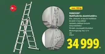 Lidl PARKSIDE Multifunkciós alumíniumlétra ajánlat