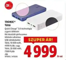 Lidl TRONIC Töltő ajánlat