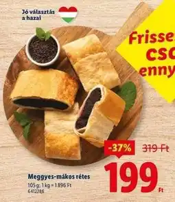 Lidl Meggyes-mákos rétes ajánlat