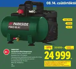 Lidl PARKSIDE Hordozható silent kompresszor ajánlat