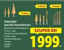 Lidl PARKSIDE Speciális fúrószárkészlet ajánlat