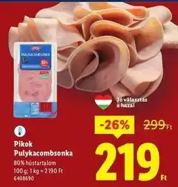 Lidl Pikok Pulykacombsonka ajánlat